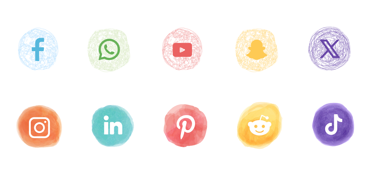 Free Social Media Icon Set – Two Unique Designs for Your Website